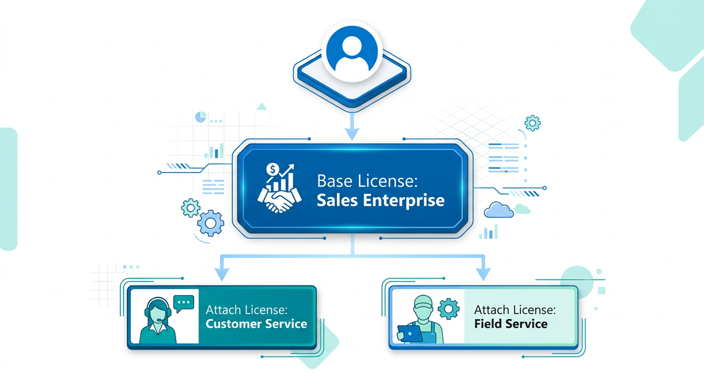 🧩 The Core Concept: What is Dynamics 365 Base + Attach Licensing?