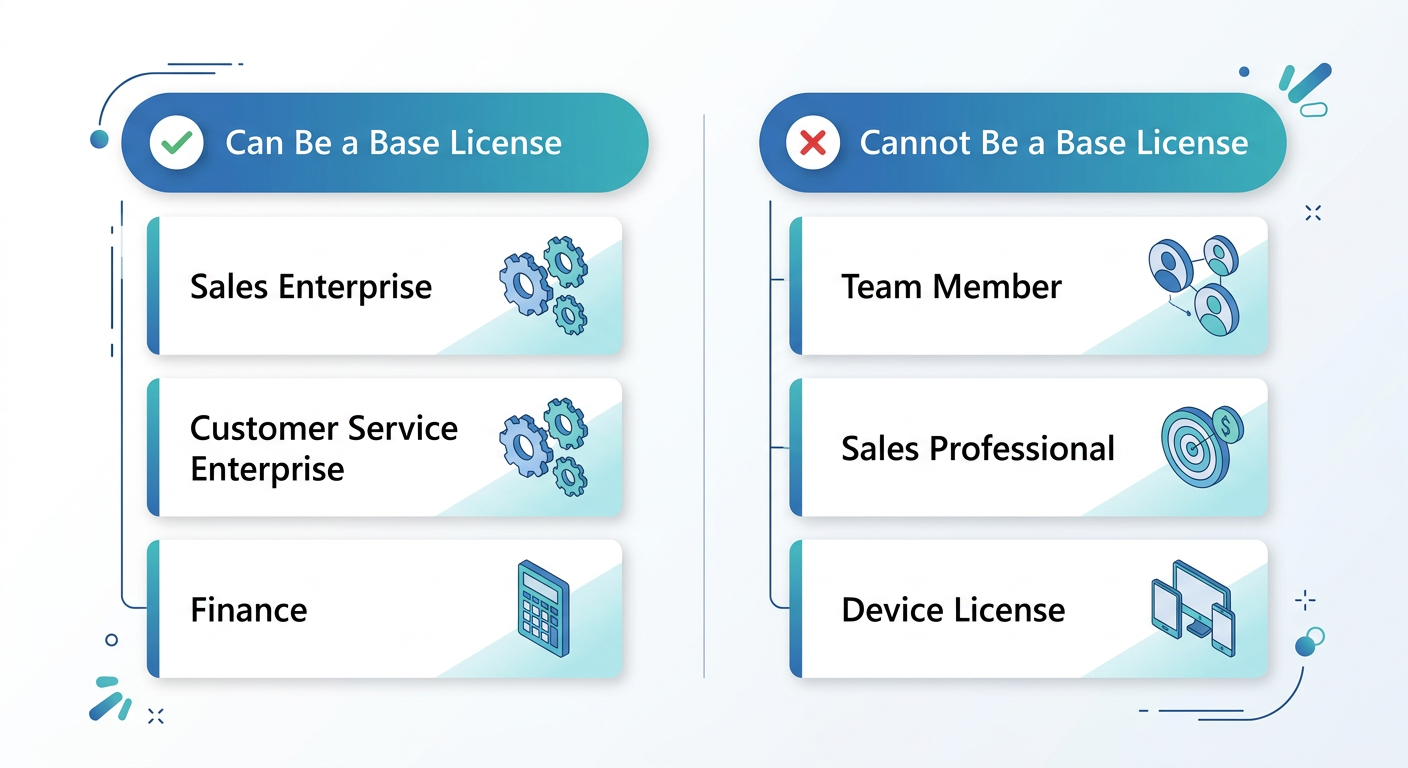 ✅ Qualifying Licenses: Which Apps Can Be Base and Attach?